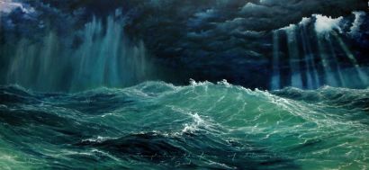  La mar, imaginari de l’home, èpica dels déus  ( The sea, imaginary of man, epic of the gods) - a Paint Artowrk by Gargot